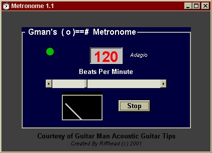 Sample Picture Only. Click Here To Download Metronome